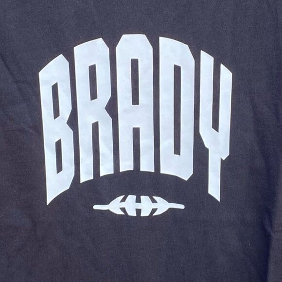 NWT New BRADY by Tom Brady Brand Black Short Sleeve T-Shirt. Medium NFL Football - Picture 5 of 12